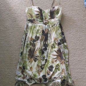 Floral, formal dress with spaghetti straps
